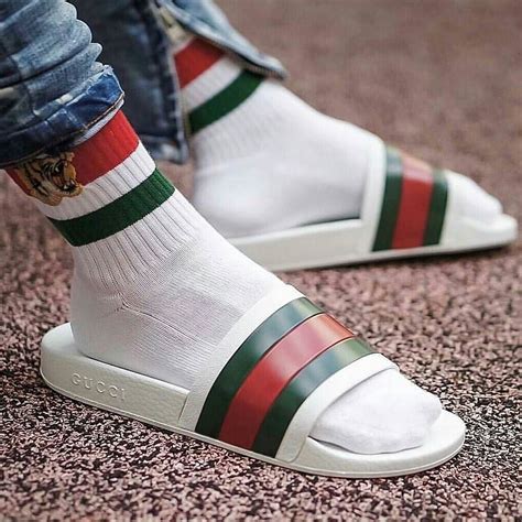 gucci slides socks